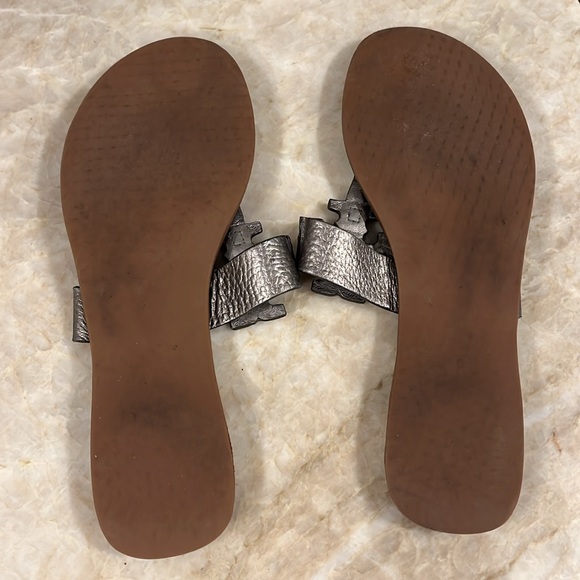 Tory Burch Moore Sandals metallic pewter size 9 - Picture 9 of 9